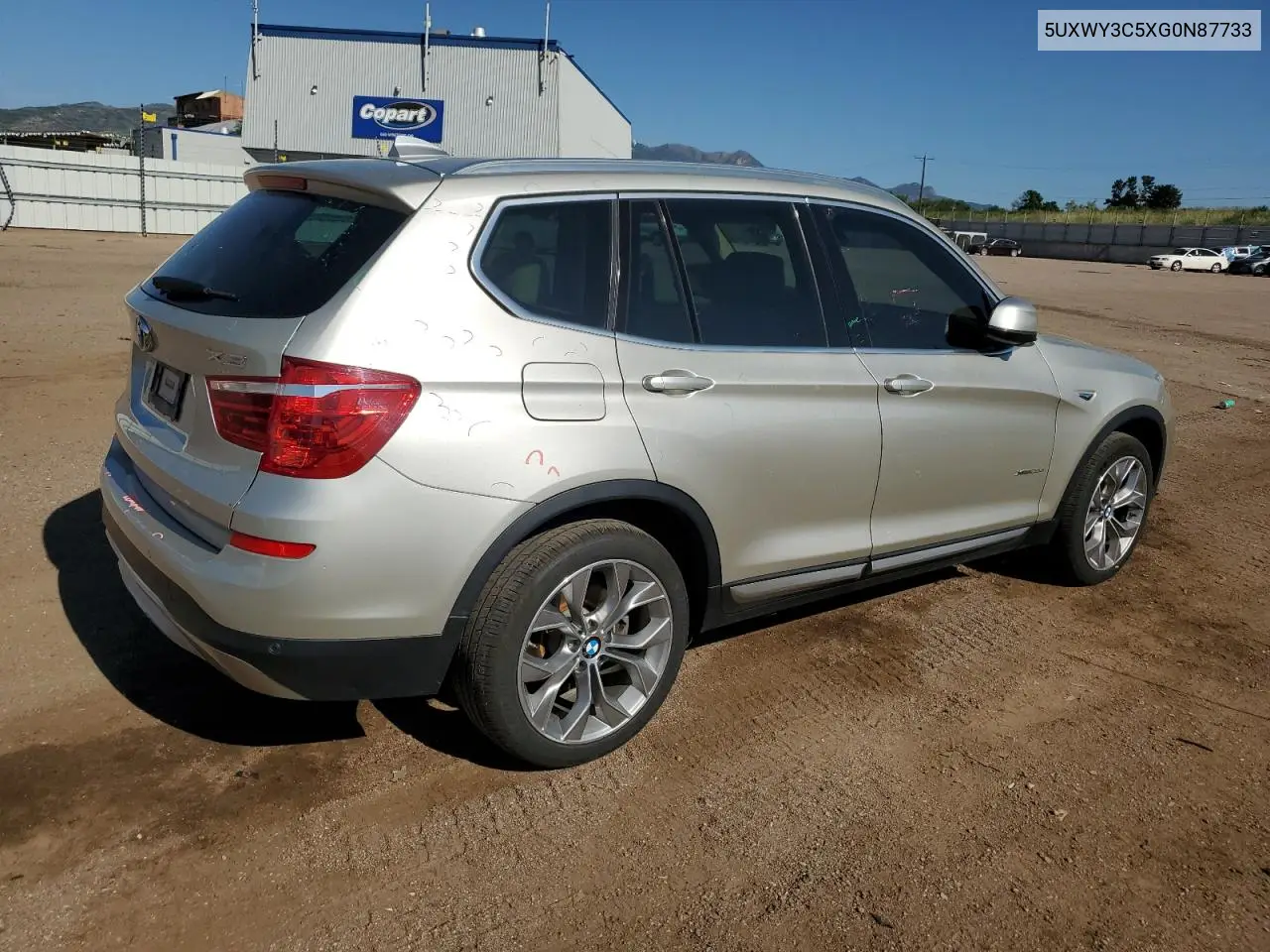 2016 BMW X3 xDrive28D VIN: 5UXWY3C5XG0N87733 Lot: 62241965