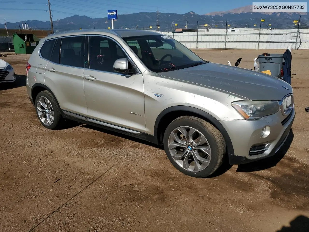 2016 BMW X3 xDrive28D VIN: 5UXWY3C5XG0N87733 Lot: 62241965