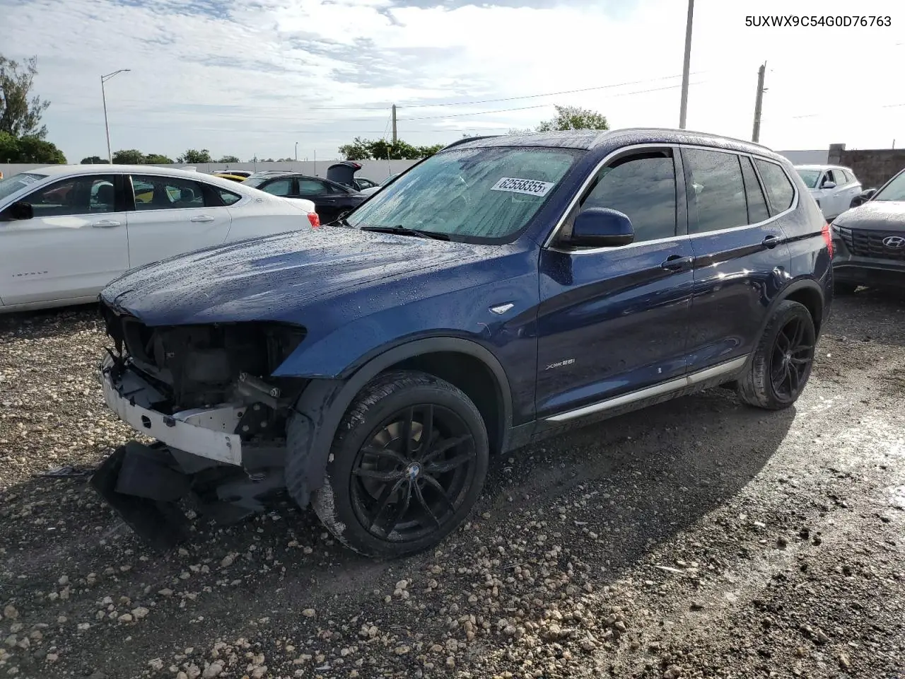 2016 BMW X3 xDrive28I VIN: 5UXWX9C54G0D76763 Lot: 62558355