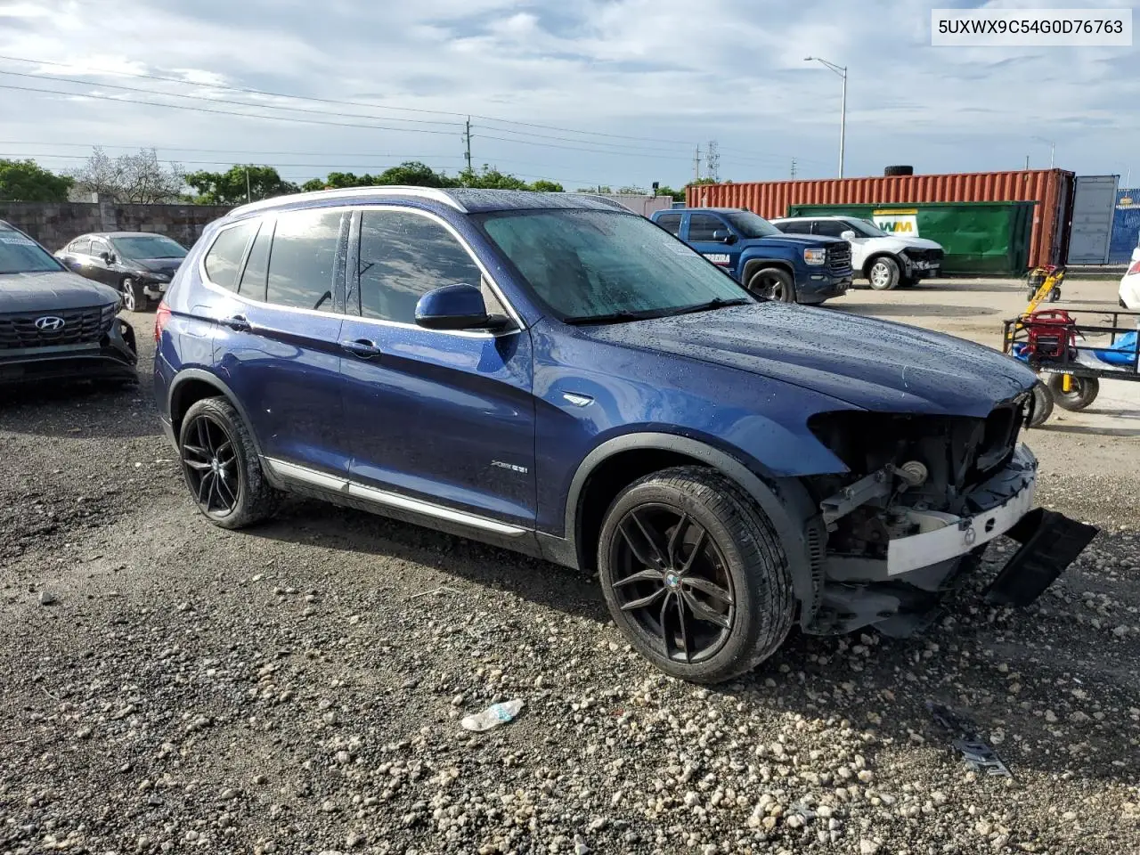 2016 BMW X3 xDrive28I VIN: 5UXWX9C54G0D76763 Lot: 62558355