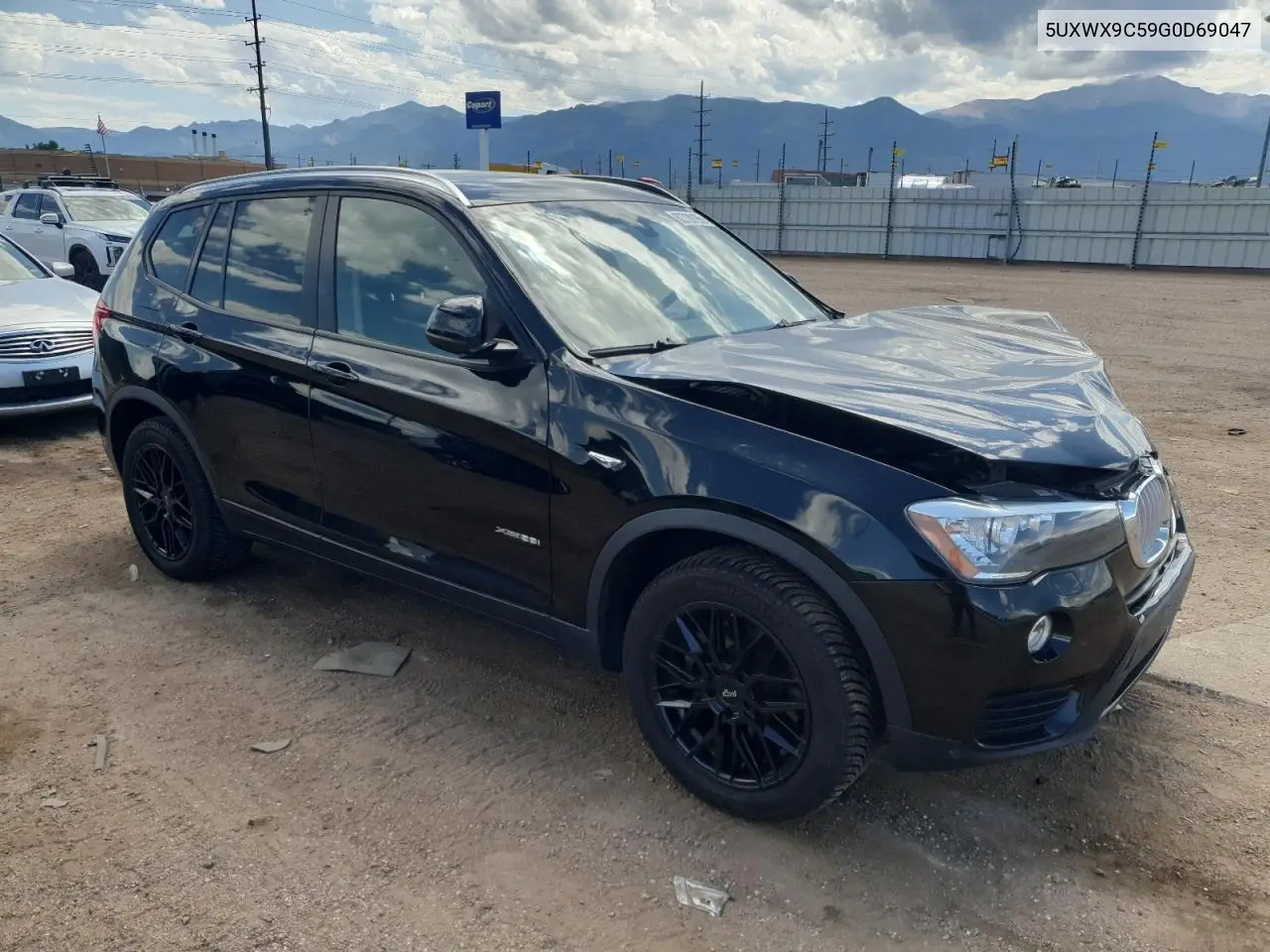 2016 BMW X3 xDrive28I VIN: 5UXWX9C59G0D69047 Lot: 62728195