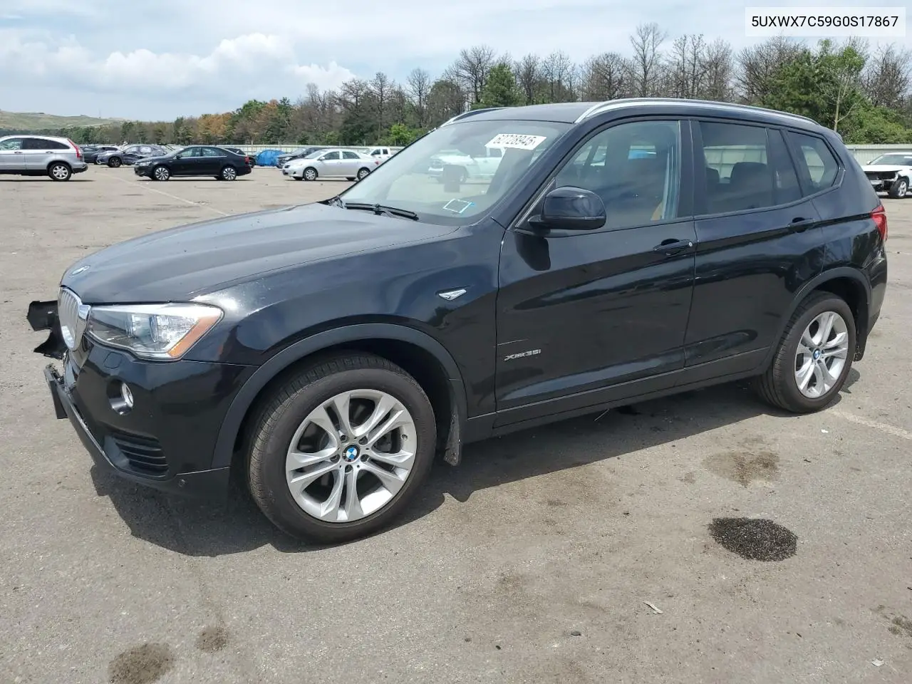 2016 BMW X3 xDrive35I VIN: 5UXWX7C59G0S17867 Lot: 62728945