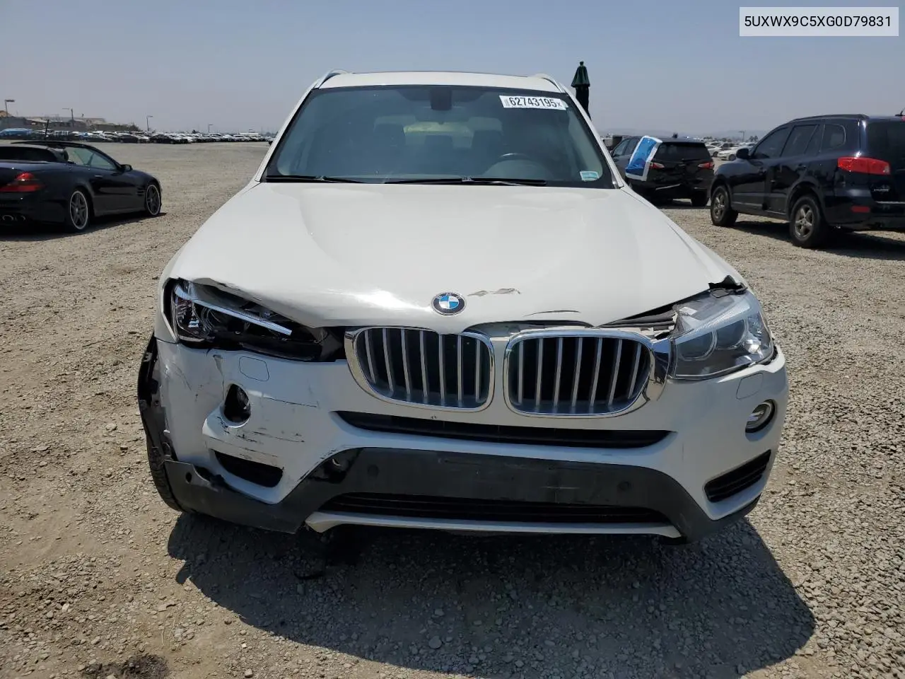 2016 BMW X3 xDrive28I VIN: 5UXWX9C5XG0D79831 Lot: 62743195