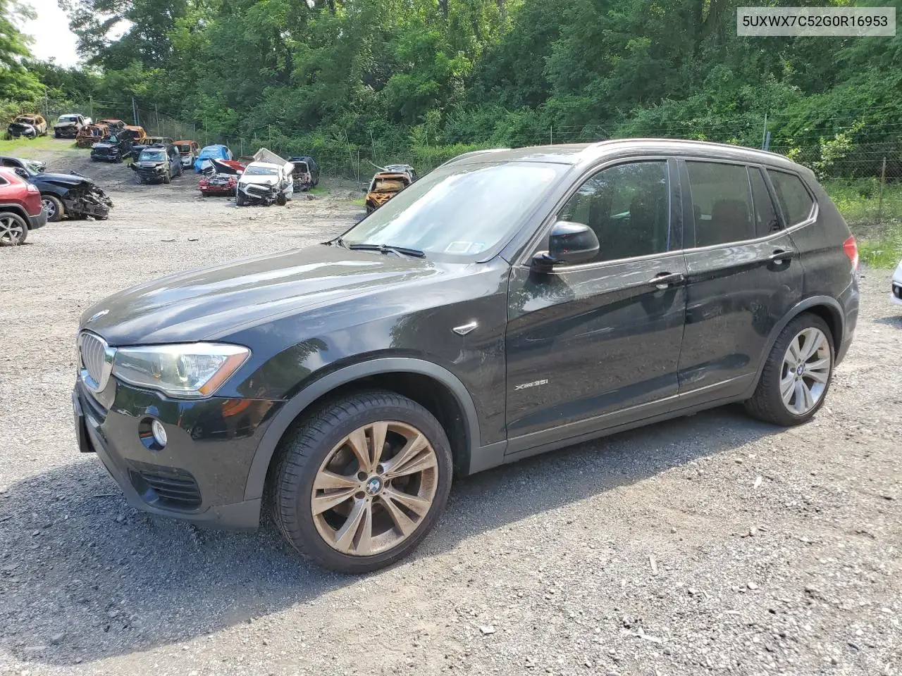 2016 BMW X3 xDrive35I VIN: 5UXWX7C52G0R16953 Lot: 62847405