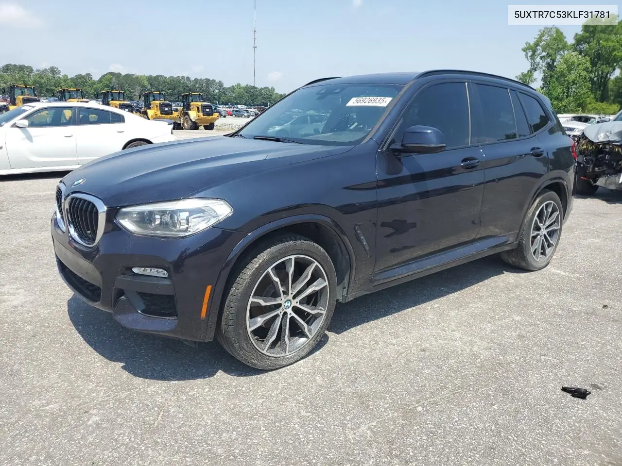 2019 BMW X3 Sdrive30I VIN: 5UXTR7C53KLF31781 Lot: 56926935