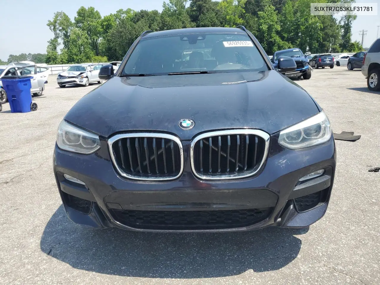 2019 BMW X3 Sdrive30I VIN: 5UXTR7C53KLF31781 Lot: 56926935