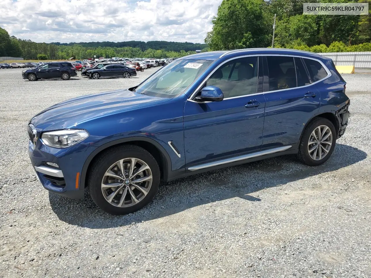 2019 BMW X3 xDrive30I VIN: 5UXTR9C59KLR04797 Lot: 57078465