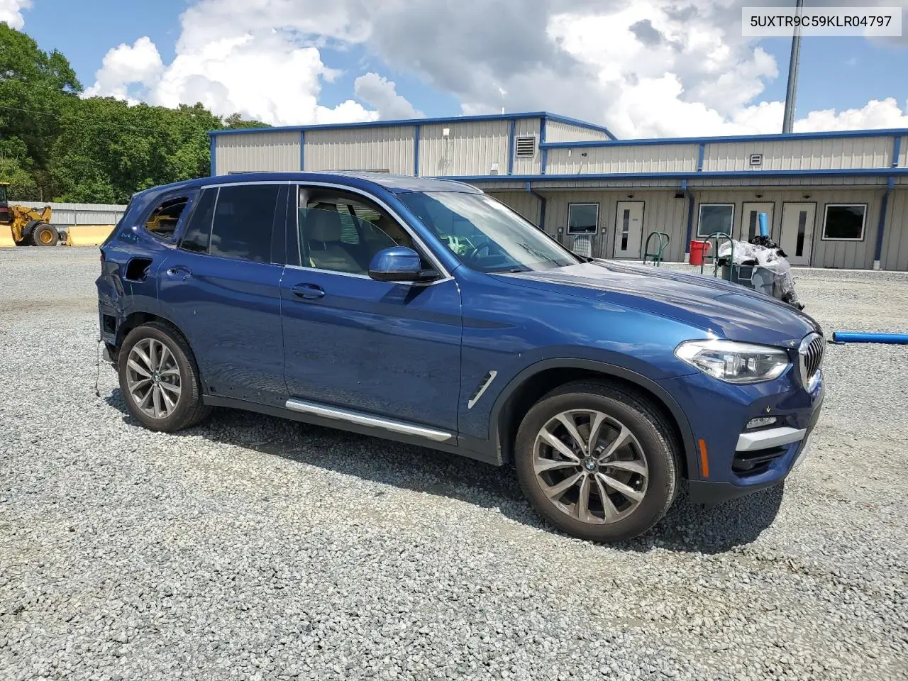 2019 BMW X3 xDrive30I VIN: 5UXTR9C59KLR04797 Lot: 57078465