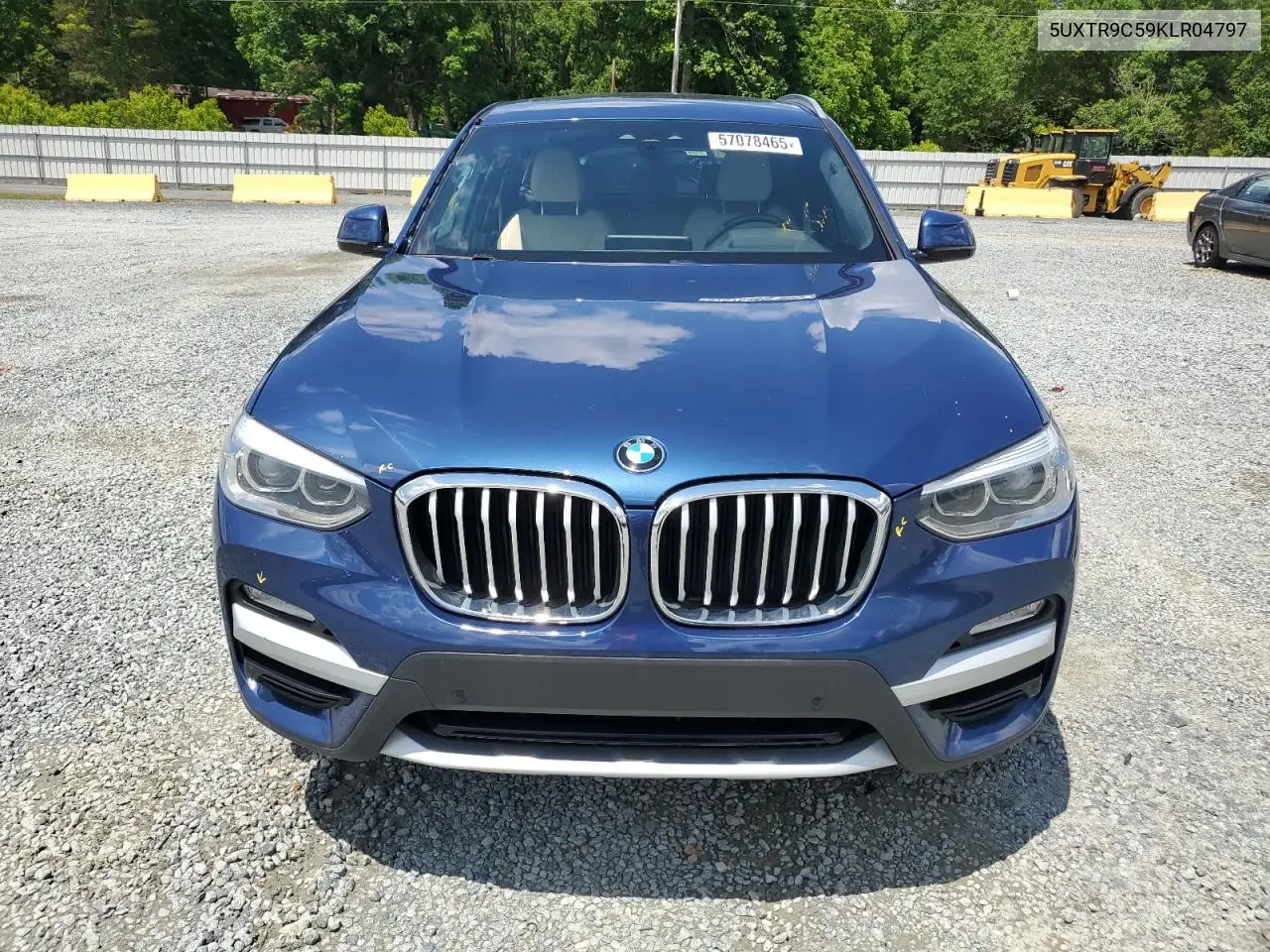 2019 BMW X3 xDrive30I VIN: 5UXTR9C59KLR04797 Lot: 57078465