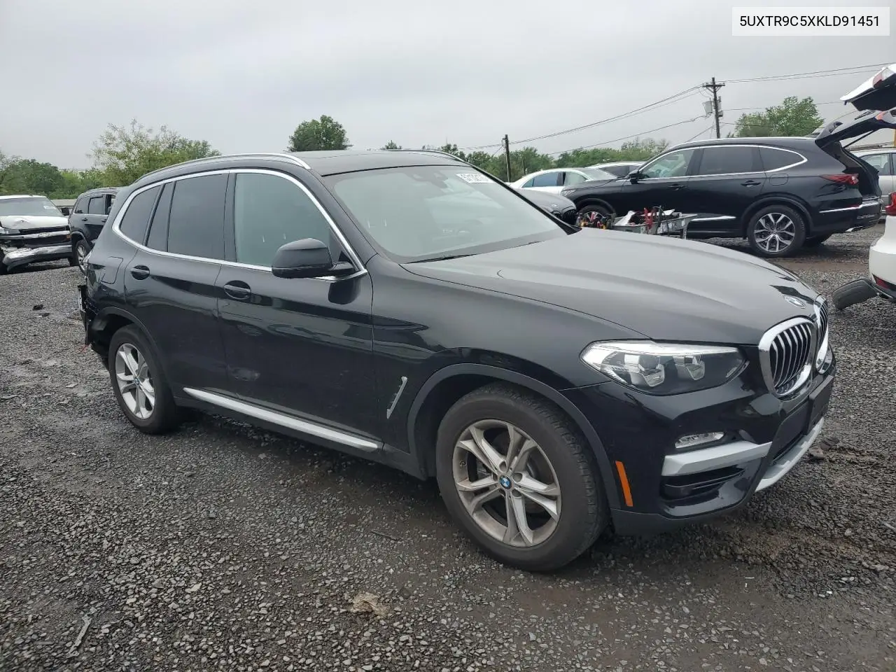 2019 BMW X3 xDrive30I VIN: 5UXTR9C5XKLD91451 Lot: 57132175