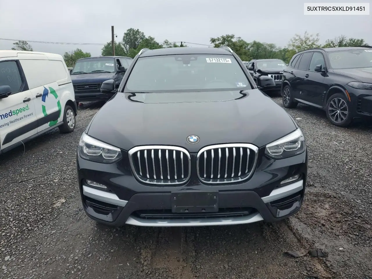 2019 BMW X3 xDrive30I VIN: 5UXTR9C5XKLD91451 Lot: 57132175