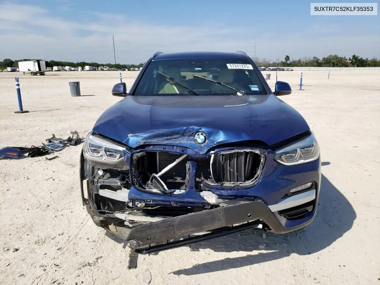 2019 BMW X3 Sdrive30I VIN: 5UXTR7C52KLF35353 Lot: 57241225