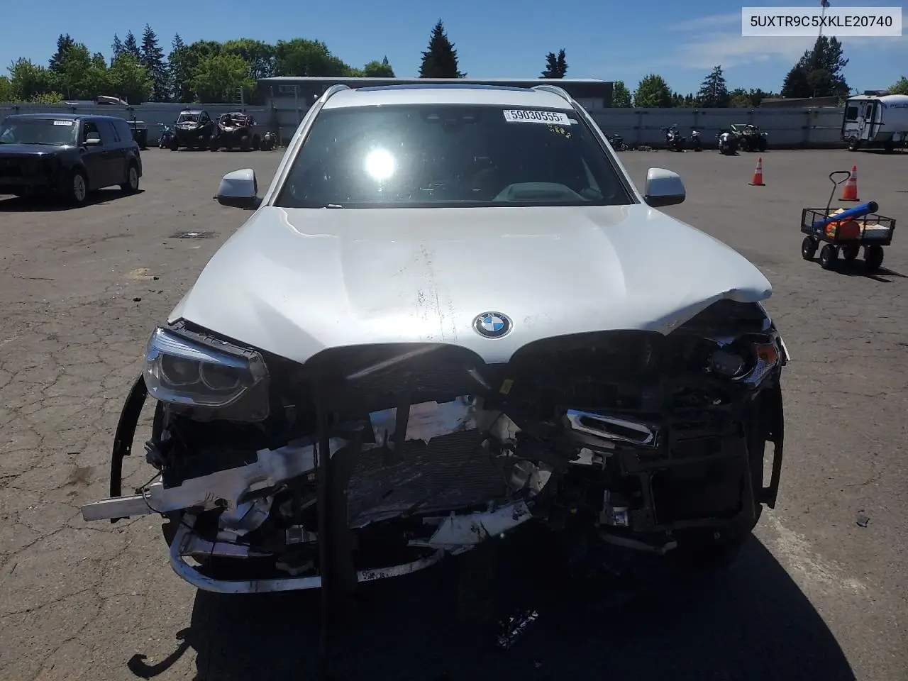 2019 BMW X3 xDrive30I VIN: 5UXTR9C5XKLE20740 Lot: 59030555