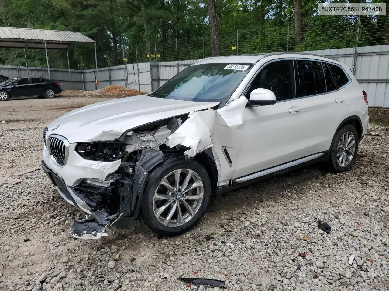 2019 BMW X3 Sdrive30I VIN: 5UXTR7C55KLR47408 Lot: 59212205