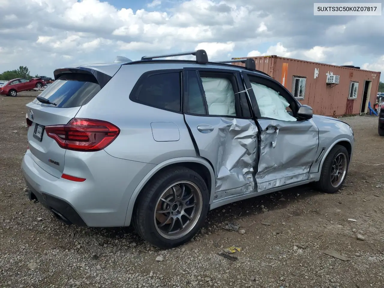 2019 BMW X3 xDrivem40I VIN: 5UXTS3C50K0Z07817 Lot: 62310345