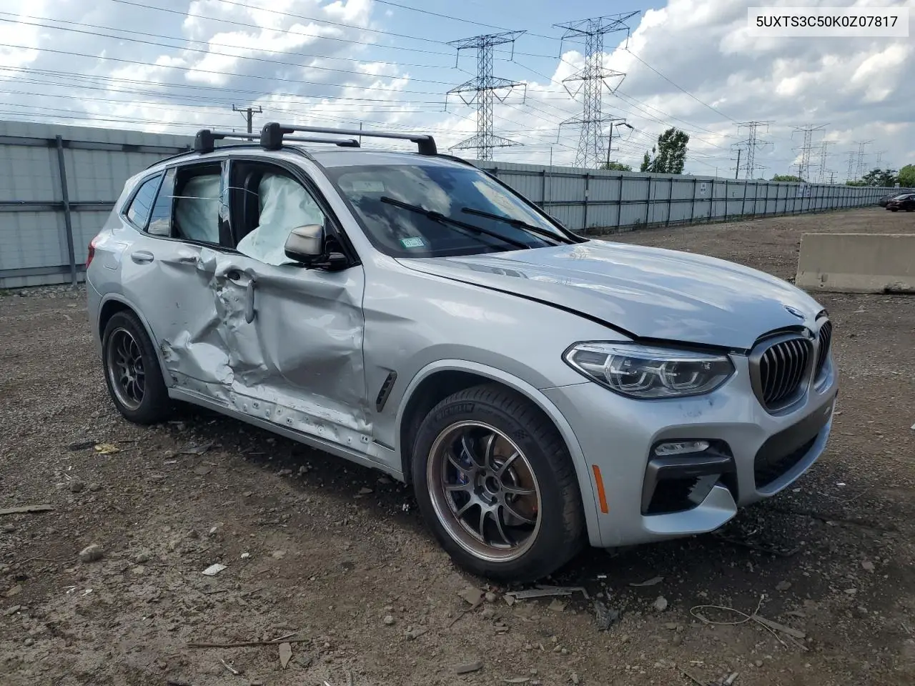 2019 BMW X3 xDrivem40I VIN: 5UXTS3C50K0Z07817 Lot: 62310345