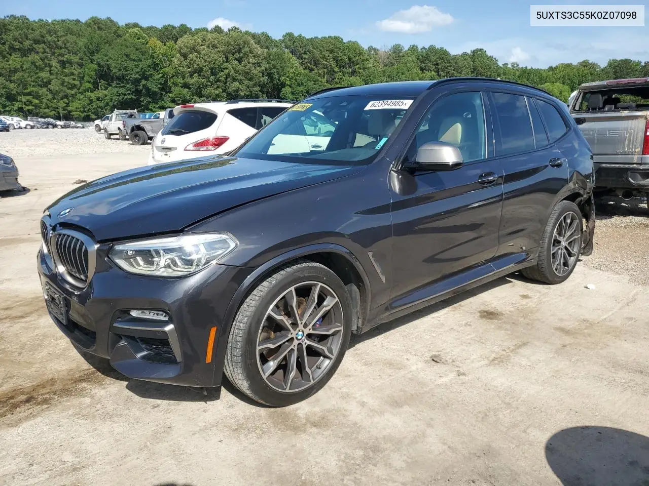 2019 BMW X3 xDrivem40I VIN: 5UXTS3C55K0Z07098 Lot: 62394985