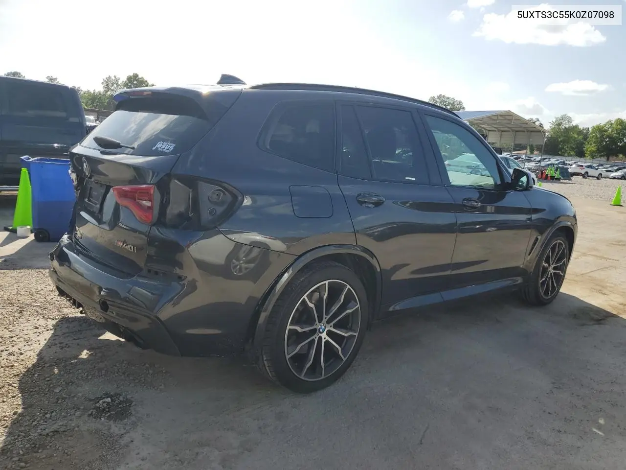 2019 BMW X3 xDrivem40I VIN: 5UXTS3C55K0Z07098 Lot: 62394985