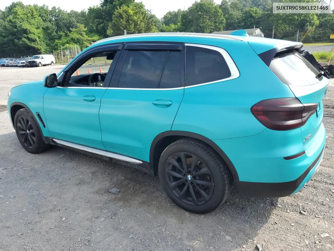 2019 BMW X3 xDrive30I VIN: 5UXTR9C58KLE21465 Lot: 62882425