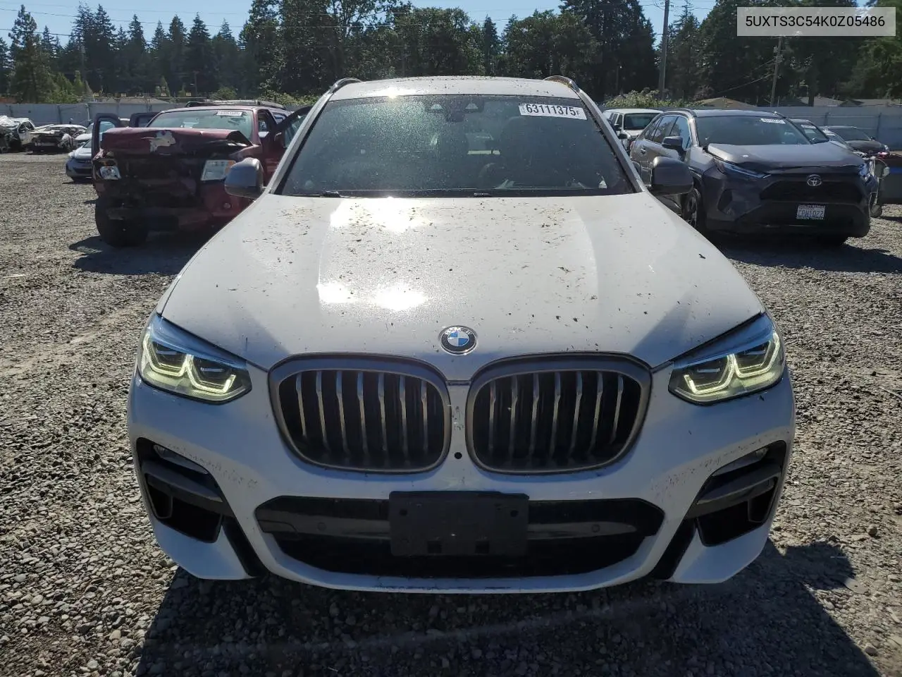 2019 BMW X3 xDrivem40I VIN: 5UXTS3C54K0Z05486 Lot: 63111375
