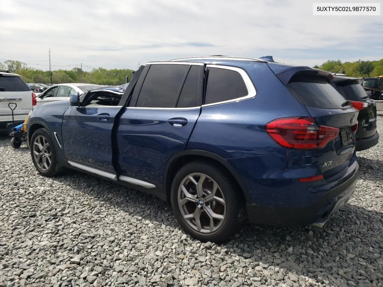 2020 BMW X3 xDrive30I VIN: 5UXTY5C02L9B77570 Lot: 56756895
