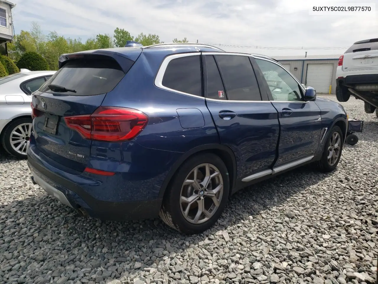 2020 BMW X3 xDrive30I VIN: 5UXTY5C02L9B77570 Lot: 56756895
