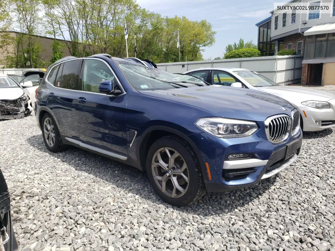 2020 BMW X3 xDrive30I VIN: 5UXTY5C02L9B77570 Lot: 56756895