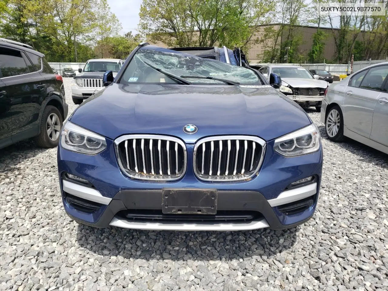 2020 BMW X3 xDrive30I VIN: 5UXTY5C02L9B77570 Lot: 56756895
