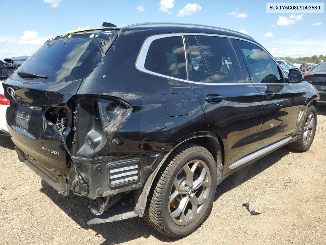 2020 BMW X3 xDrive30I VIN: 5UXTY5C08L9D03589 Lot: 62190425