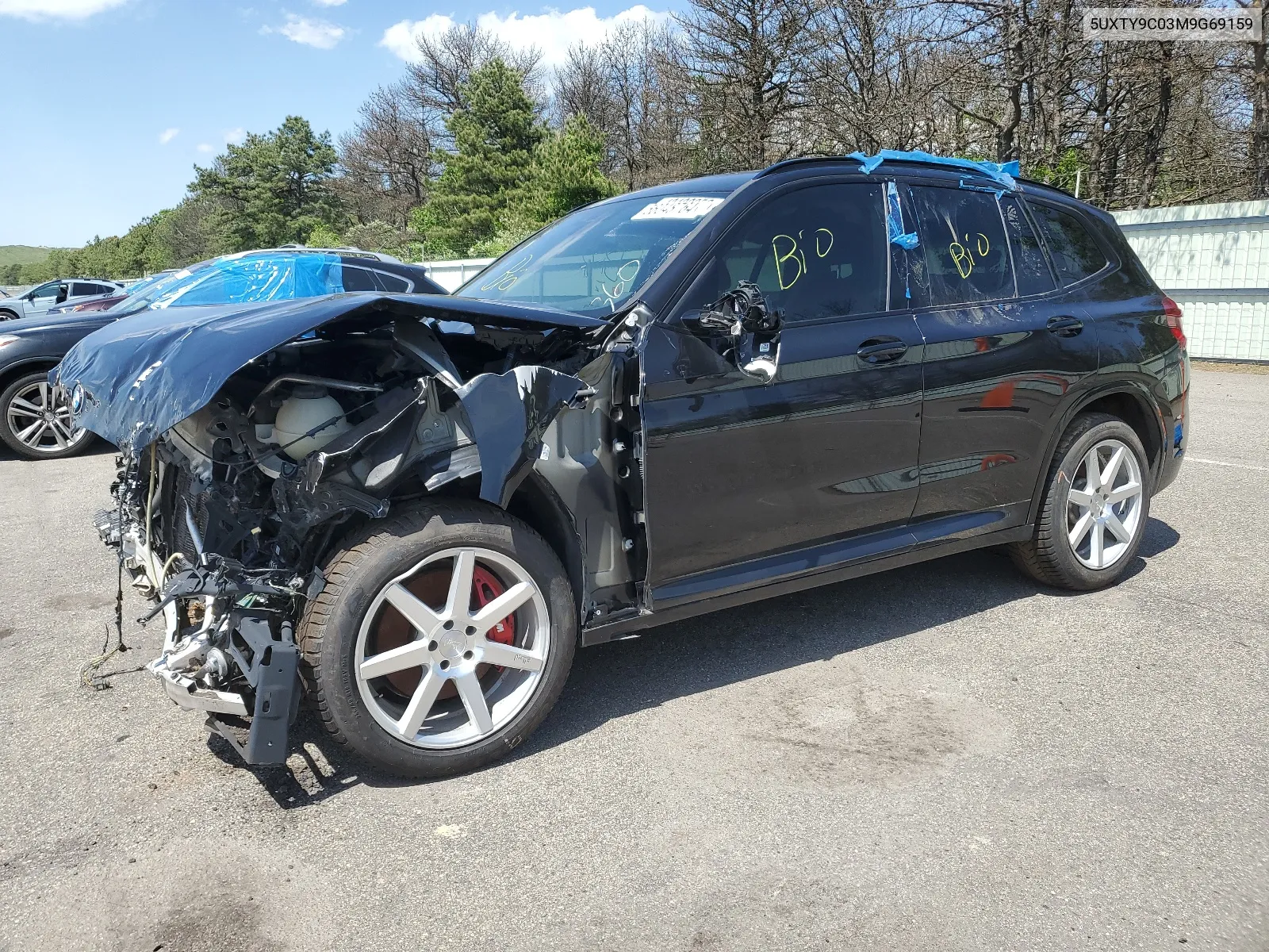 2021 BMW X3 xDrivem40I VIN: 5UXTY9C03M9G69159 Lot: 56048764