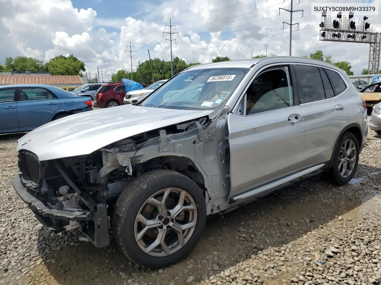 2021 BMW X3 xDrive30I VIN: 5UXTY5C08M9H33379 Lot: 56396815