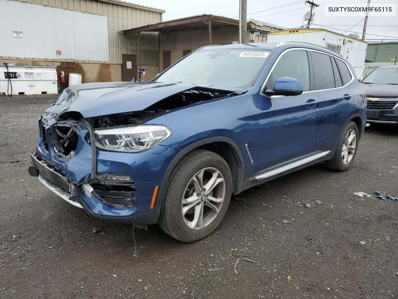 2021 BMW X3 xDrive30I VIN: 5UXTY5C0XM9F65115 Lot: 56653555