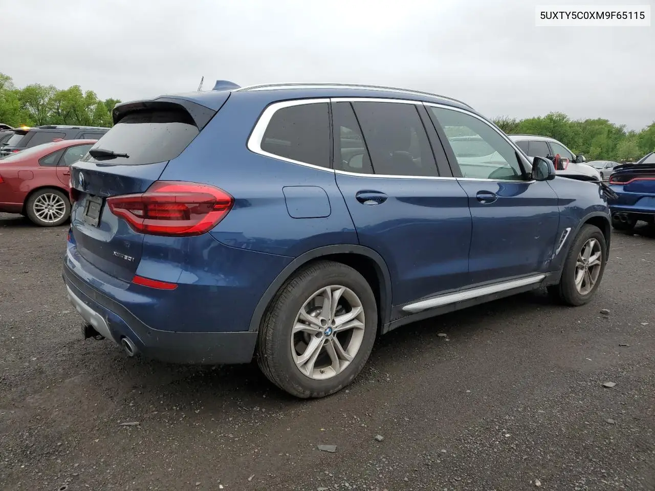 2021 BMW X3 xDrive30I VIN: 5UXTY5C0XM9F65115 Lot: 56653555