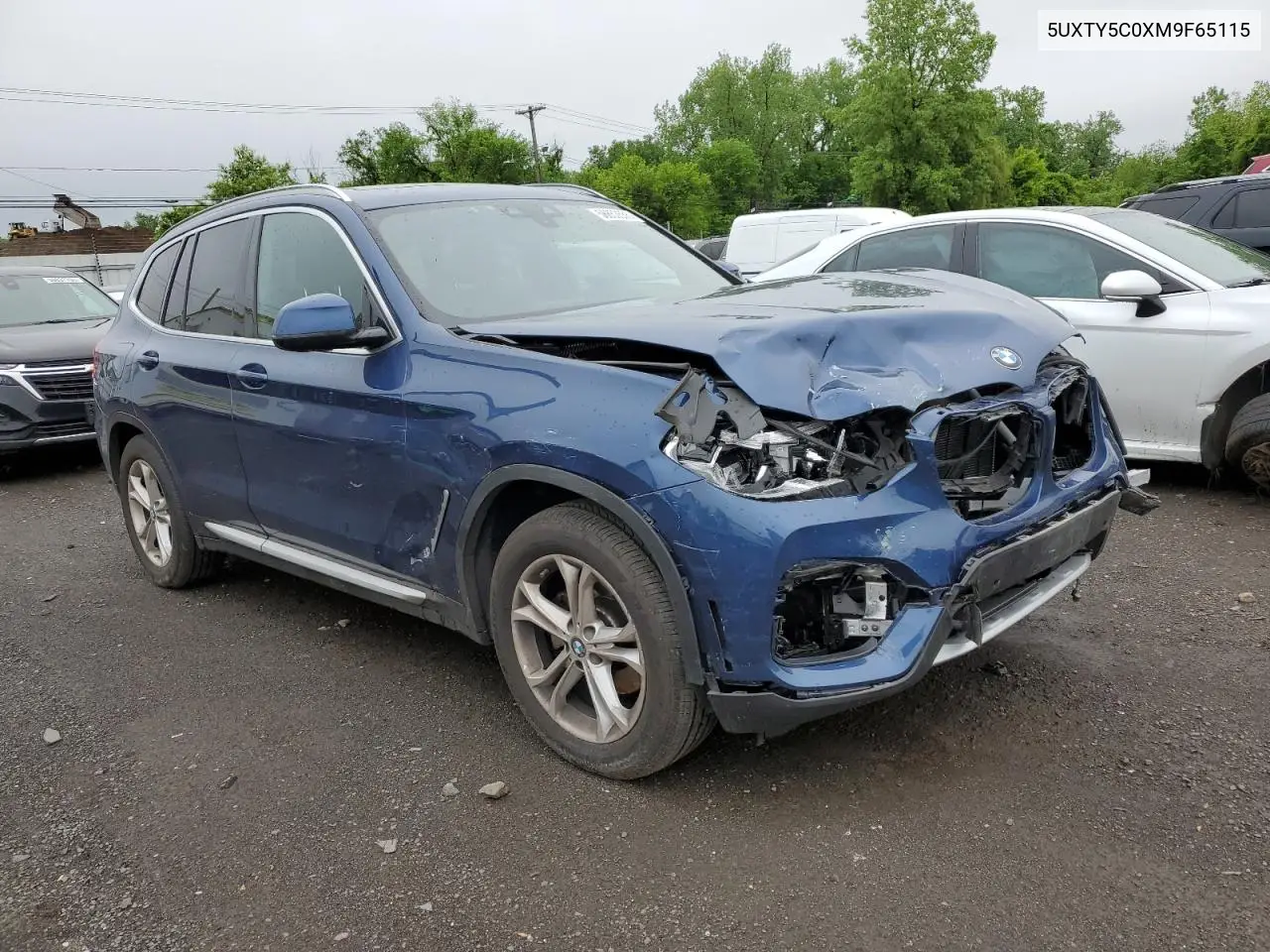 2021 BMW X3 xDrive30I VIN: 5UXTY5C0XM9F65115 Lot: 56653555