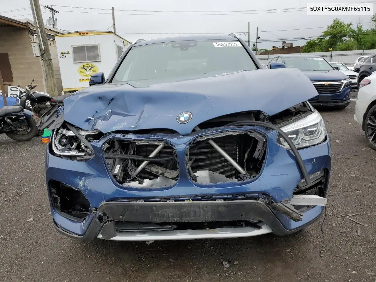 2021 BMW X3 xDrive30I VIN: 5UXTY5C0XM9F65115 Lot: 56653555