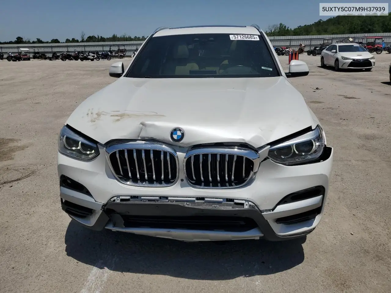 2021 BMW X3 xDrive30I VIN: 5UXTY5C07M9H37939 Lot: 57126685