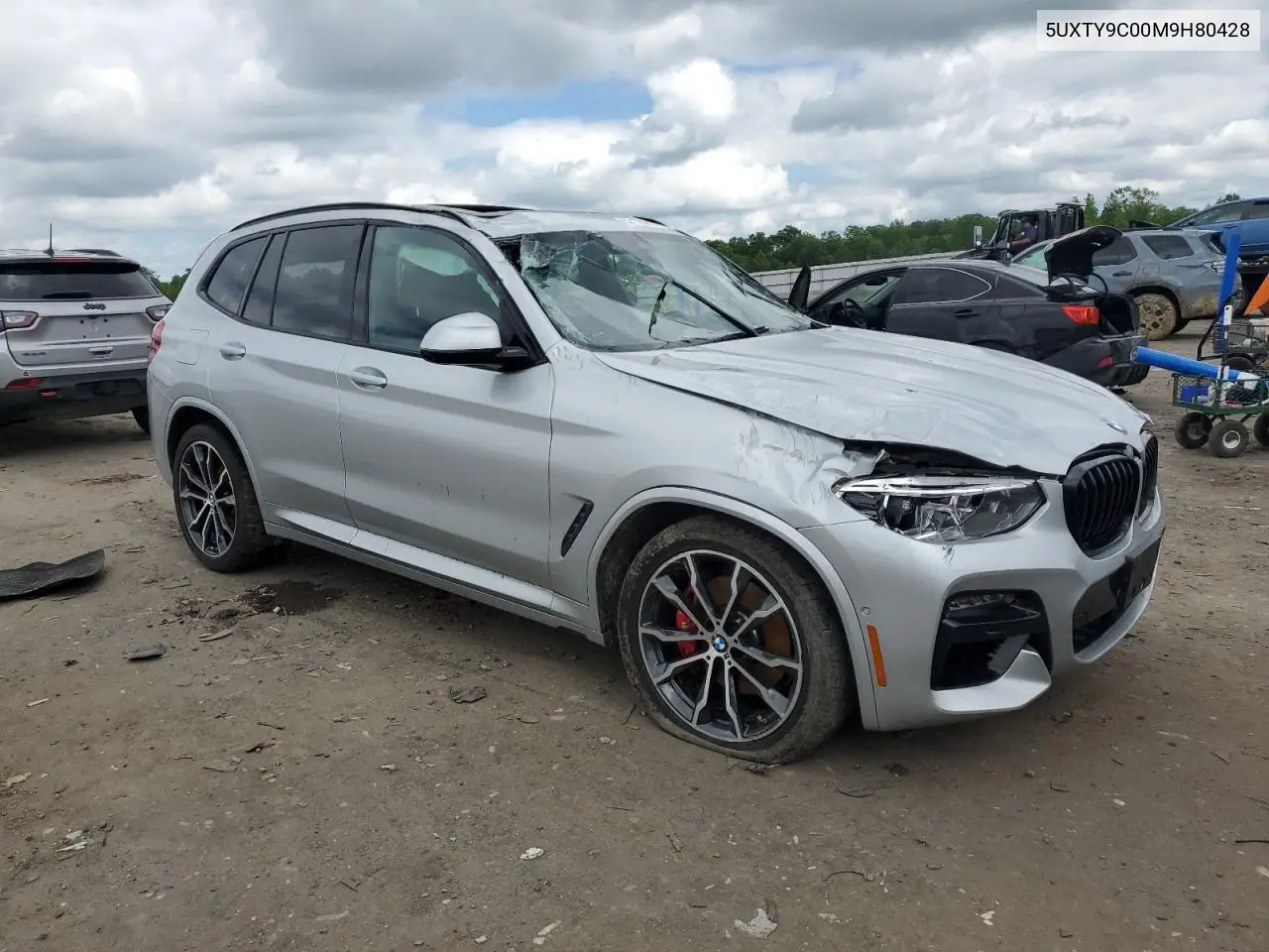 2021 BMW X3 xDrivem40I VIN: 5UXTY9C00M9H80428 Lot: 57175315