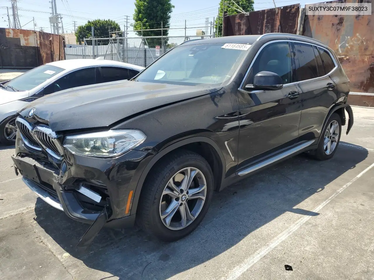 2021 BMW X3 Sdrive30I VIN: 5UXTY3C07M9F38023 Lot: 61184685