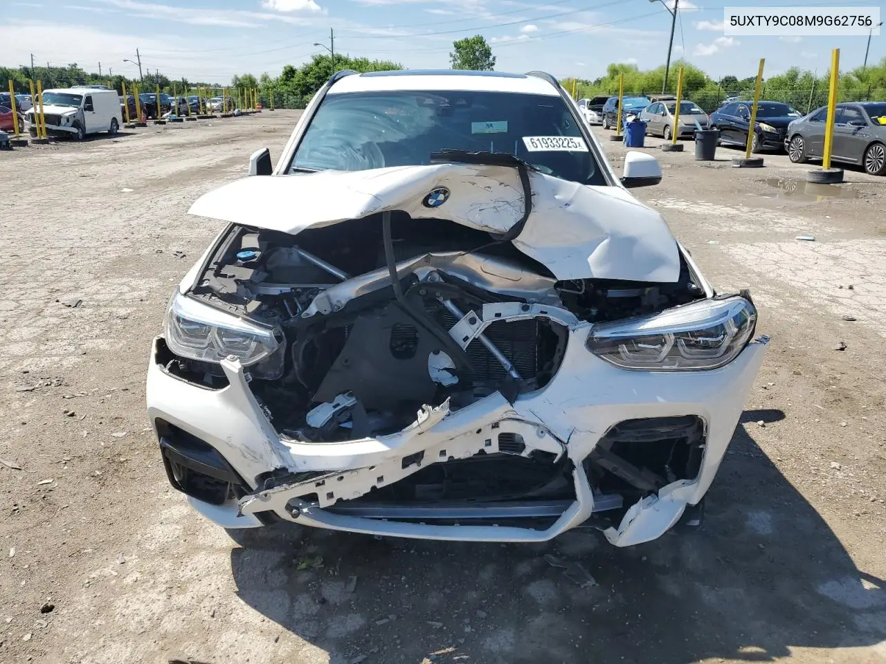 2021 BMW X3 xDrivem40I VIN: 5UXTY9C08M9G62756 Lot: 61933225