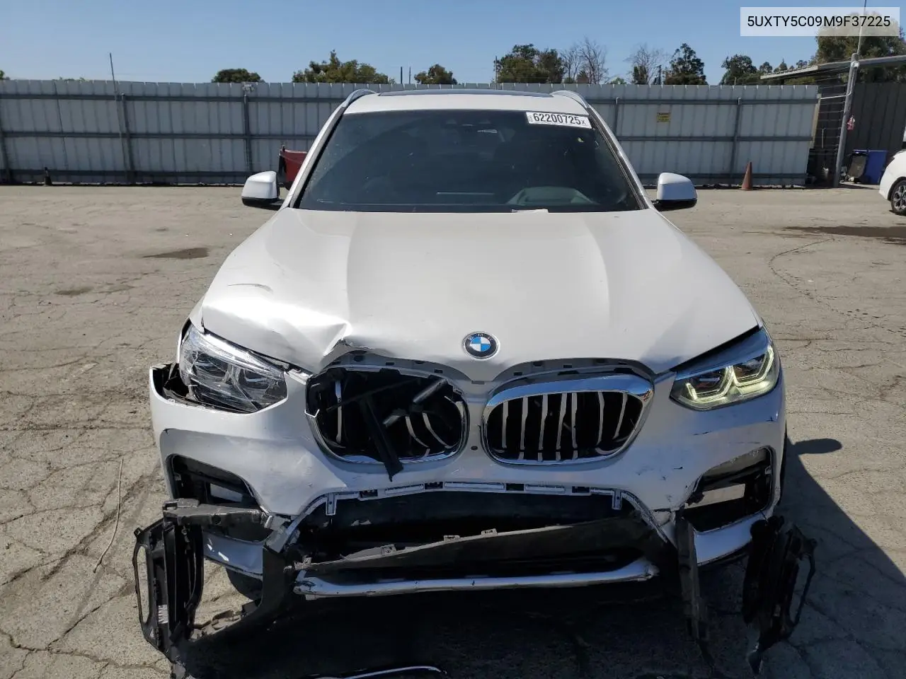 2021 BMW X3 xDrive30I VIN: 5UXTY5C09M9F37225 Lot: 62200725