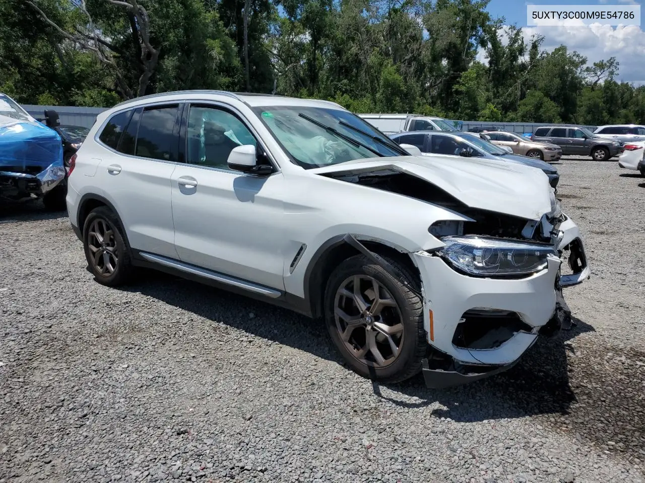 2021 BMW X3 Sdrive30I VIN: 5UXTY3C00M9E54786 Lot: 62235945