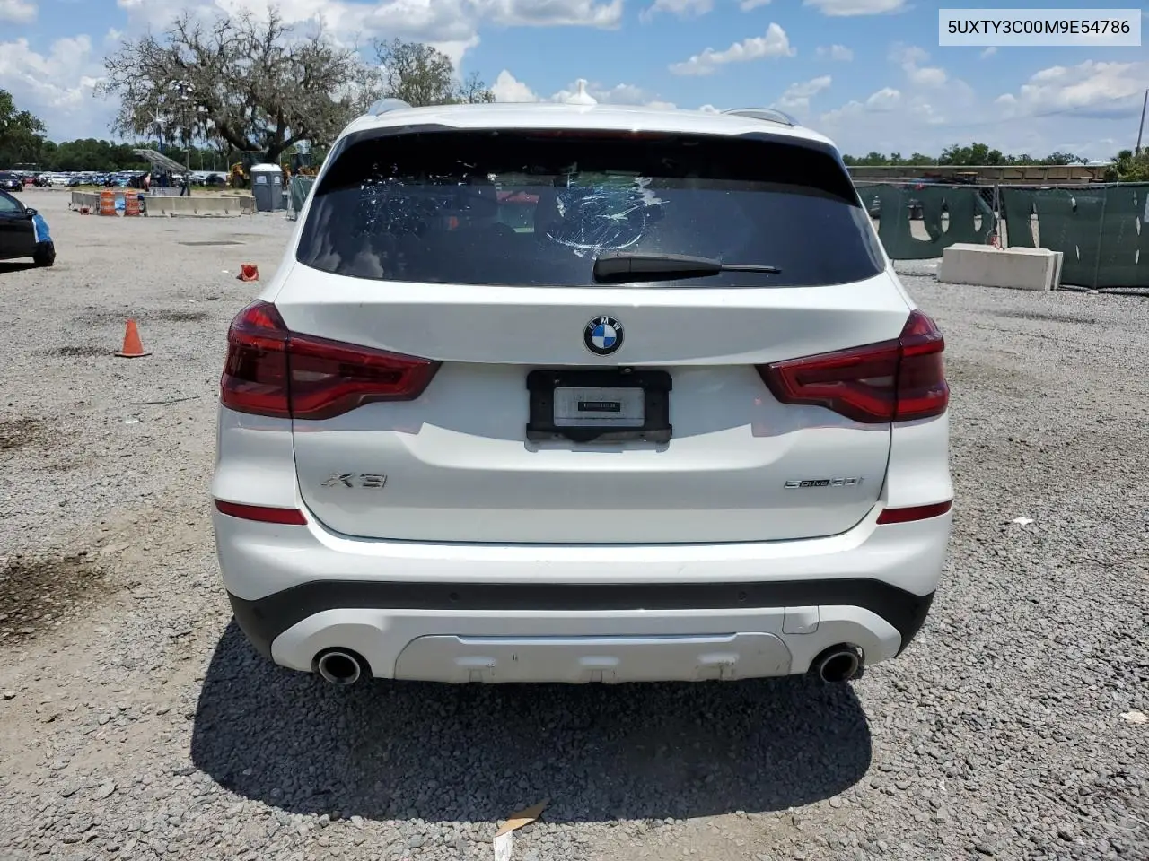 2021 BMW X3 Sdrive30I VIN: 5UXTY3C00M9E54786 Lot: 62235945