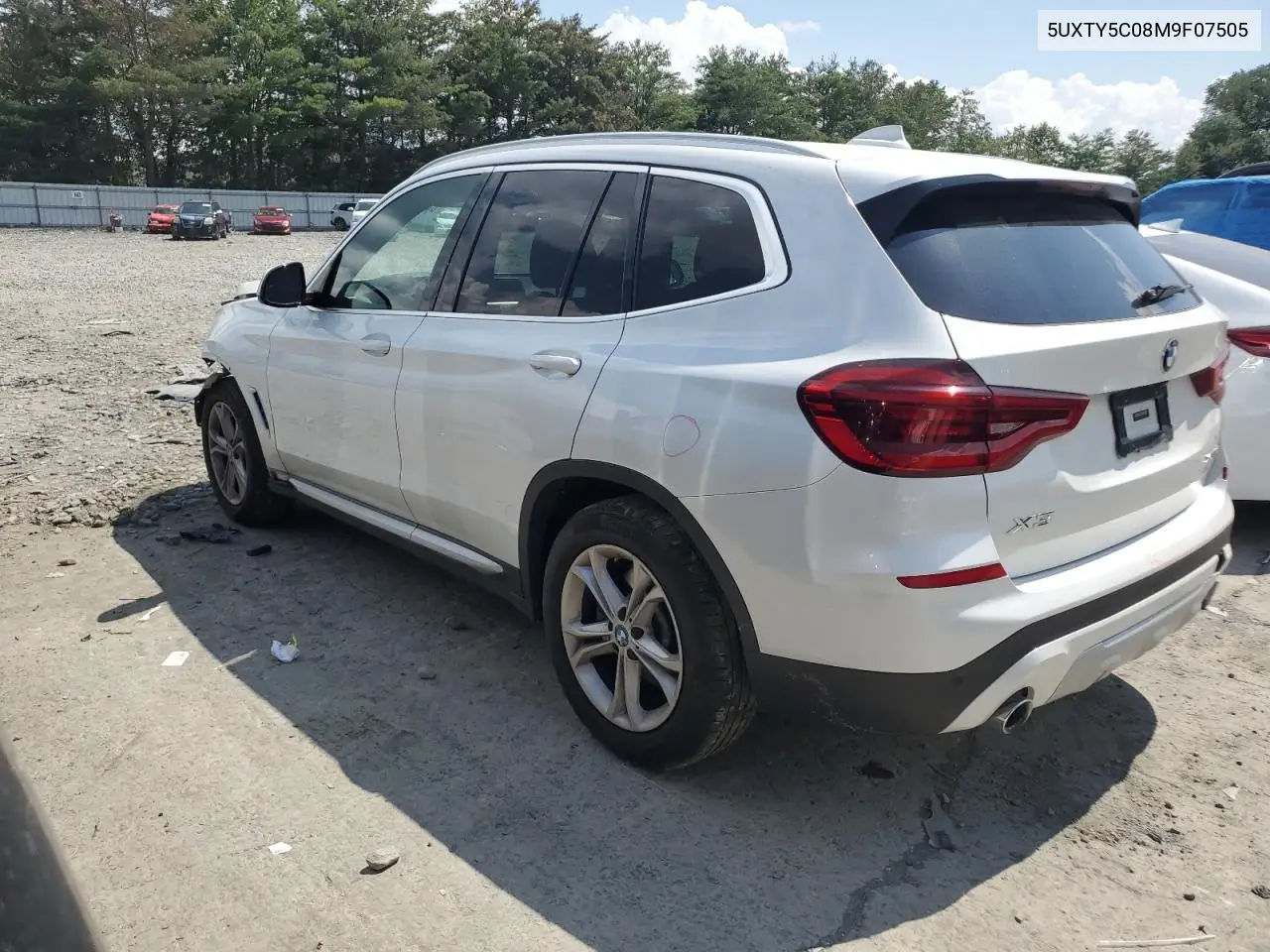 2021 BMW X3 xDrive30I VIN: 5UXTY5C08M9F07505 Lot: 64240555