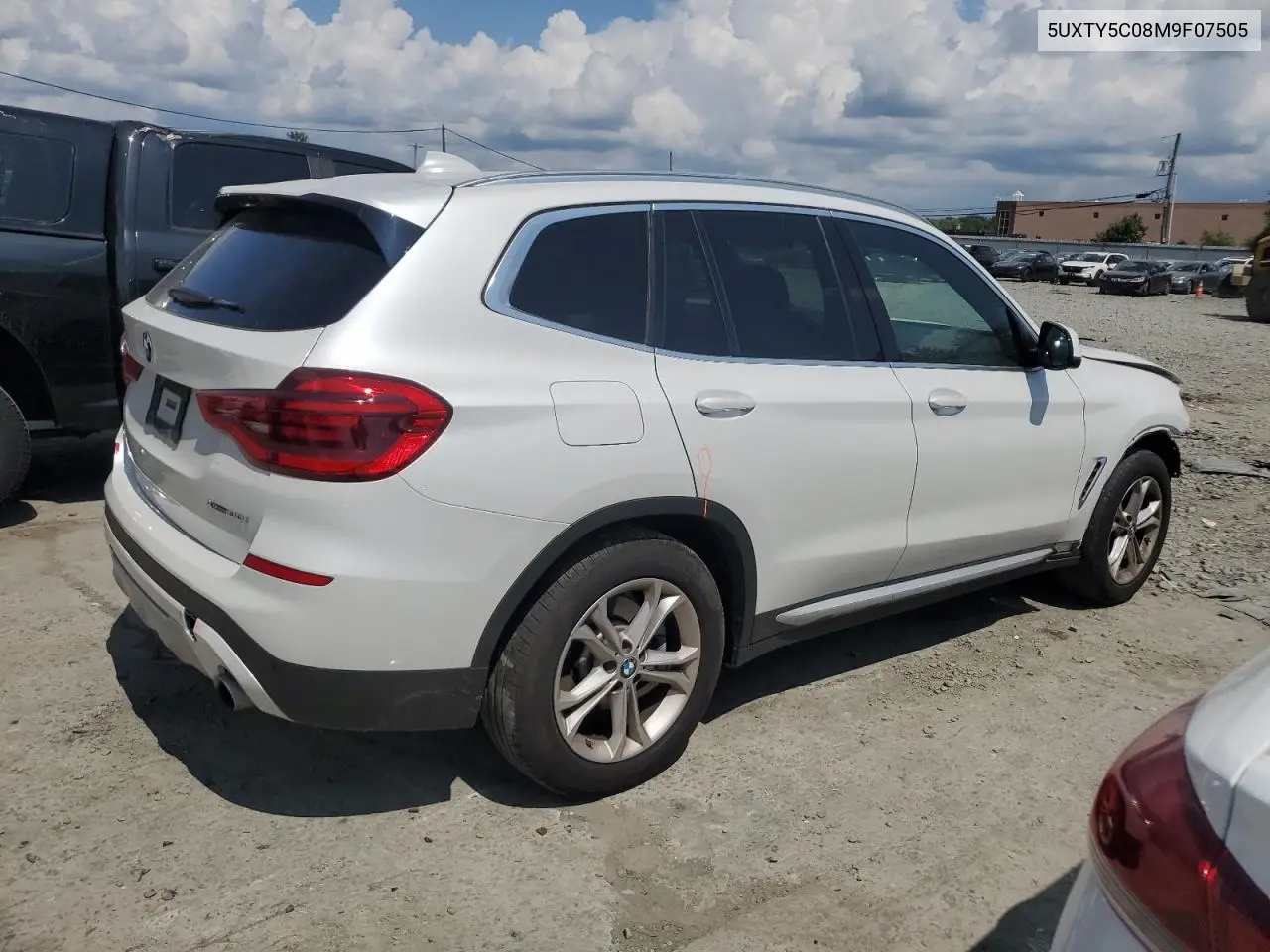 2021 BMW X3 xDrive30I VIN: 5UXTY5C08M9F07505 Lot: 64240555