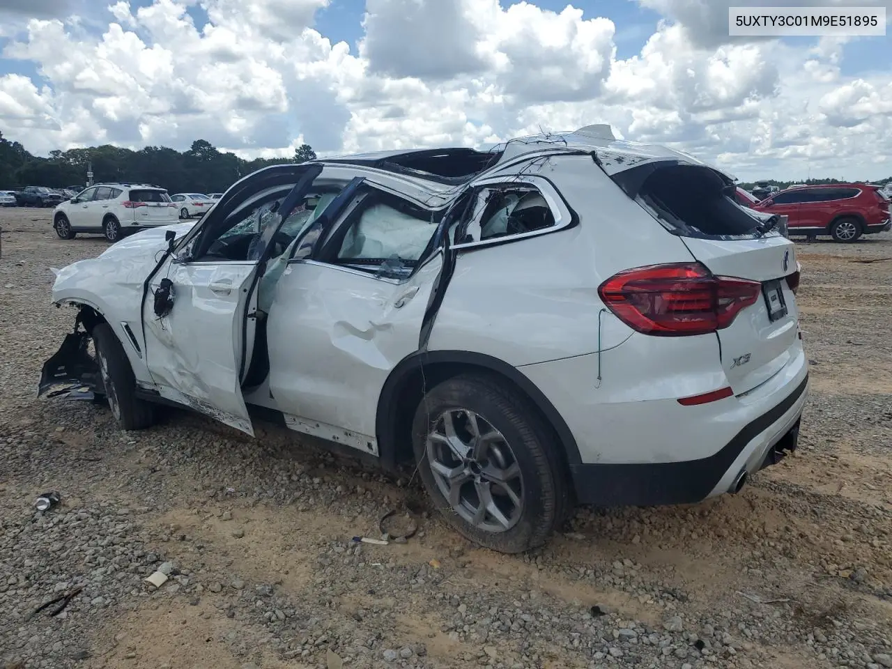 2021 BMW X3 Sdrive30I VIN: 5UXTY3C01M9E51895 Lot: 64559395