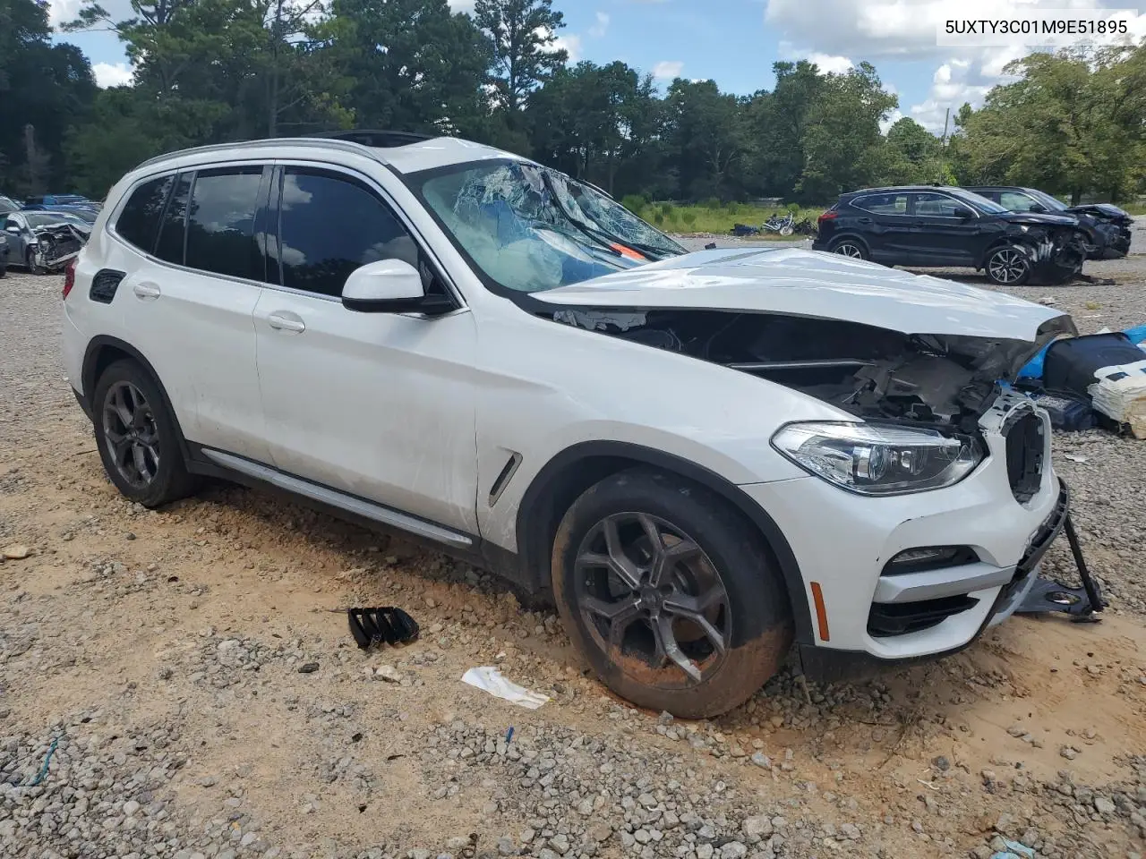 2021 BMW X3 Sdrive30I VIN: 5UXTY3C01M9E51895 Lot: 64559395
