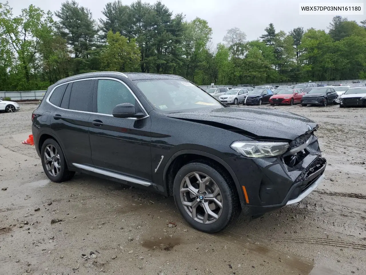 2022 BMW X3 xDrive30I VIN: WBX57DP03NN161180 Lot: 57068515
