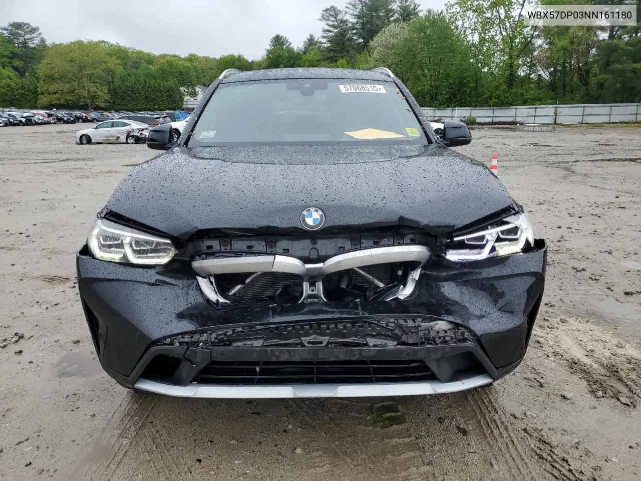 2022 BMW X3 xDrive30I VIN: WBX57DP03NN161180 Lot: 57068515