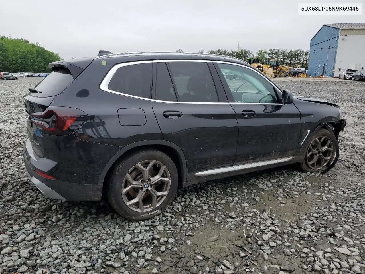 2022 BMW X3 xDrive30I VIN: 5UX53DP05N9K69445 Lot: 57318485