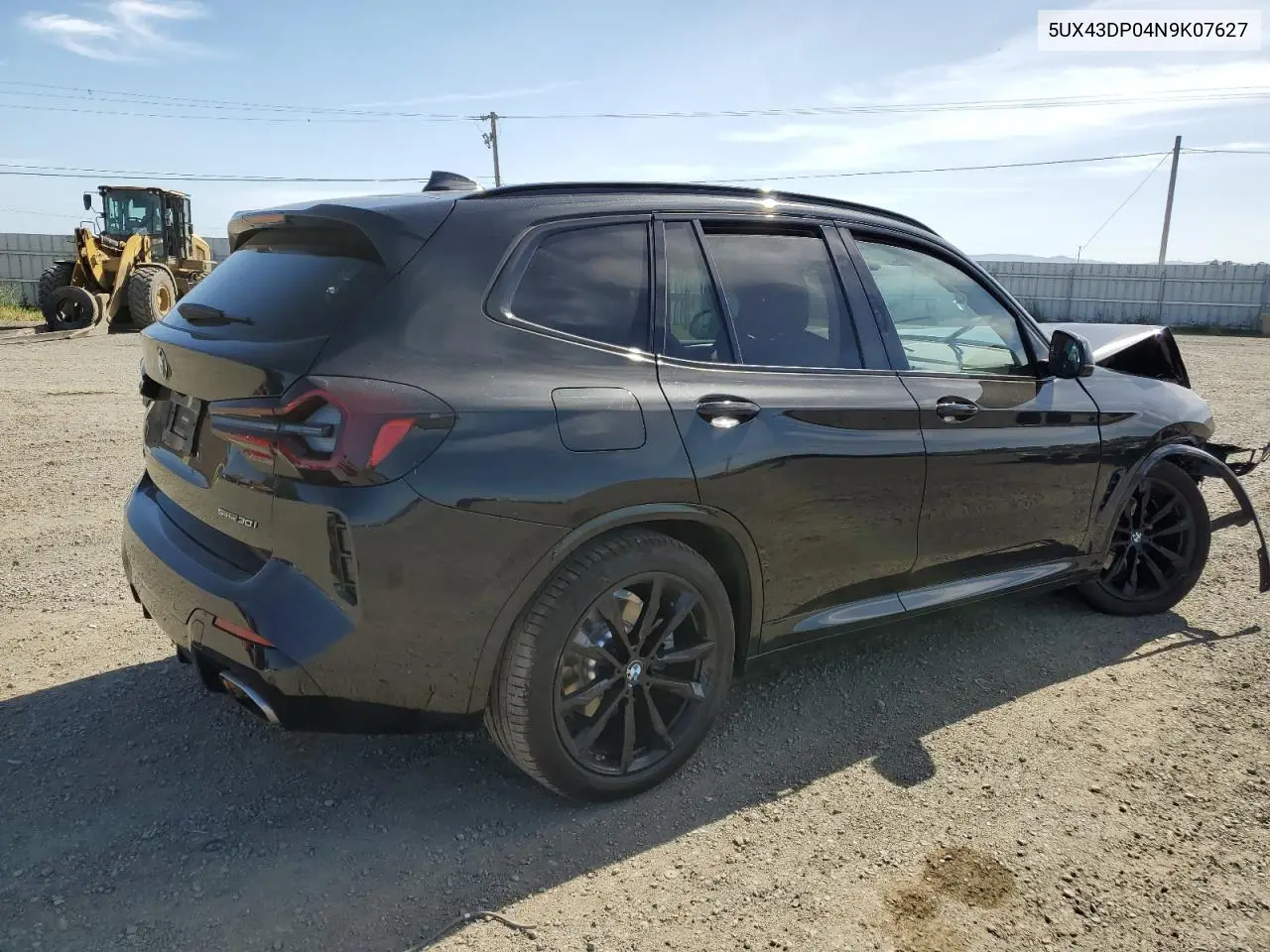 2022 BMW X3 Sdrive30I VIN: 5UX43DP04N9K07627 Lot: 57357095